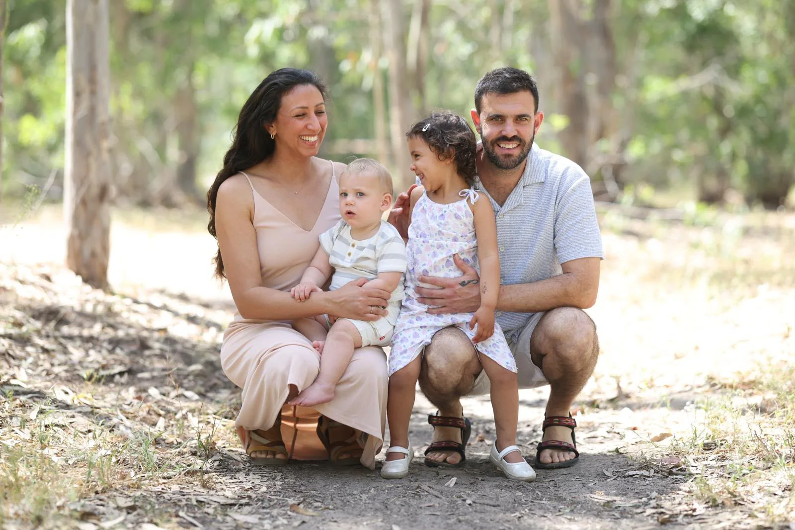 Amir with his wife Tal and their kids Arnia and Eyar