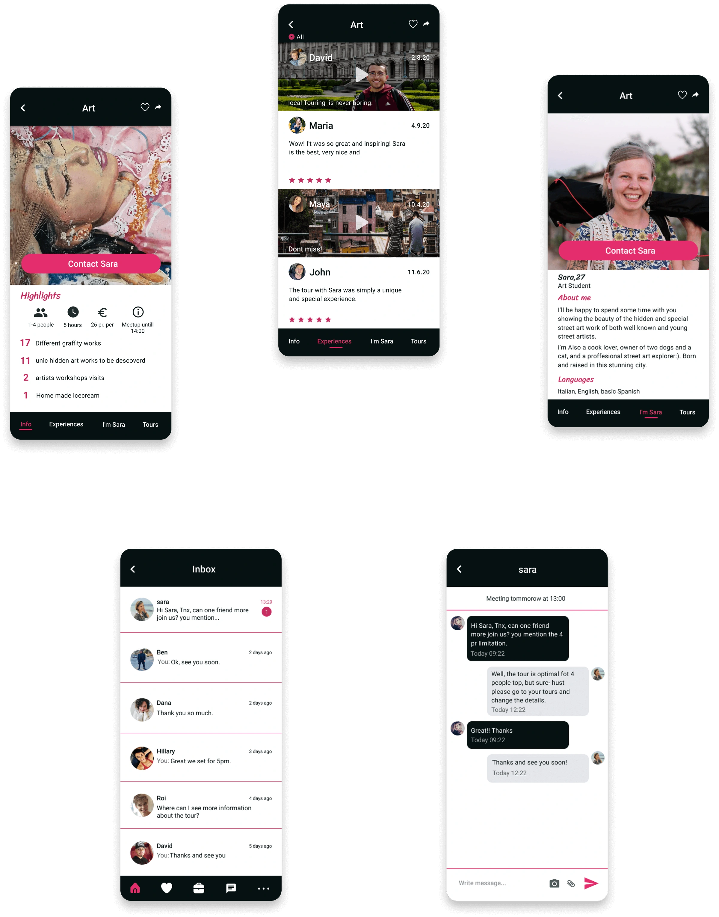 Inside screens