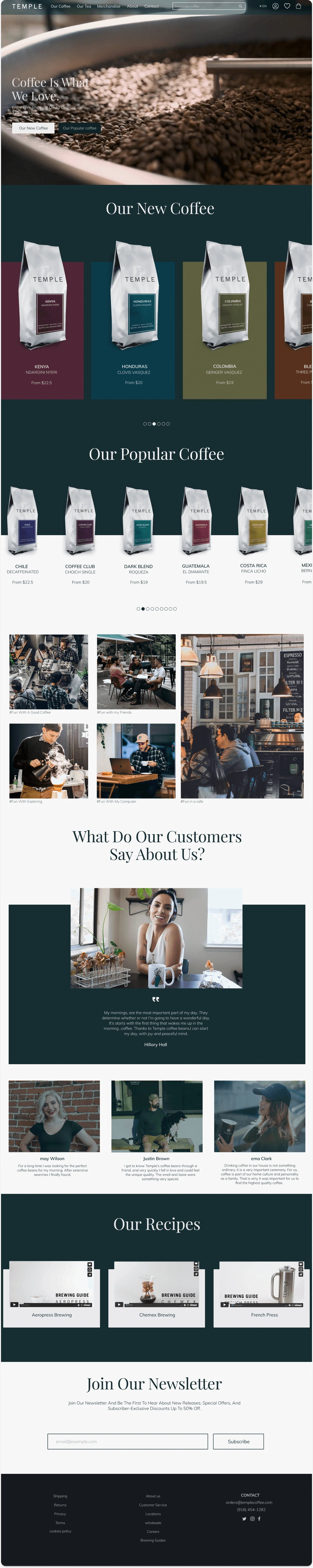 Home page