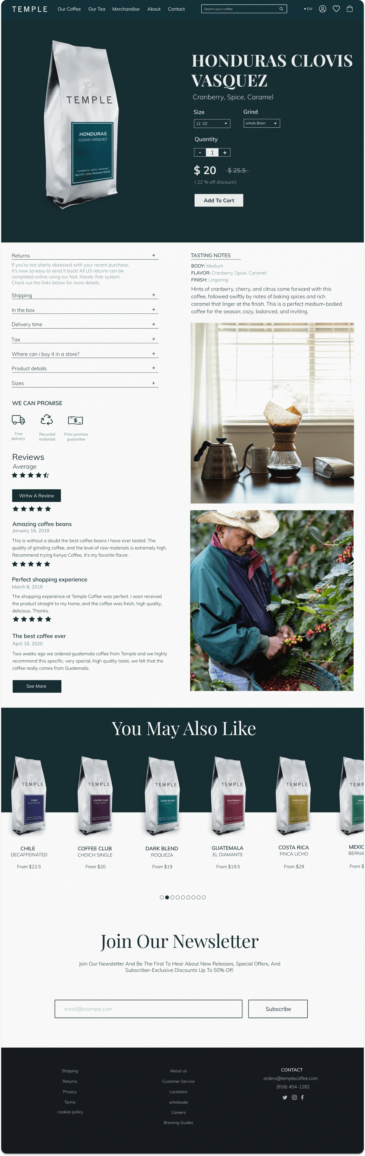 Product page